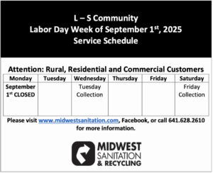 Labor Day trash schedule